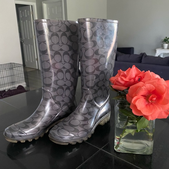 Coach Rain Boots Size 7